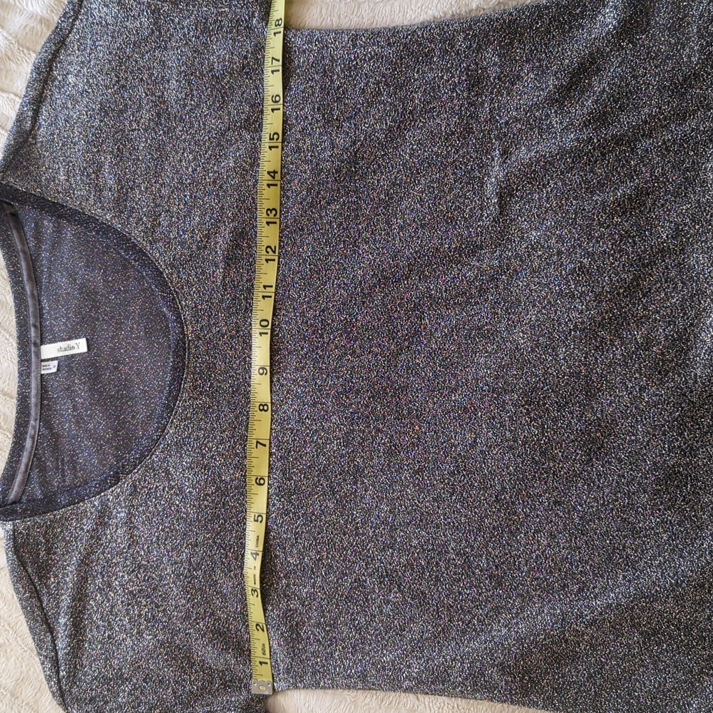 πBNWOT Studio Y Sparkly Topπ - Picture 7 of 9
